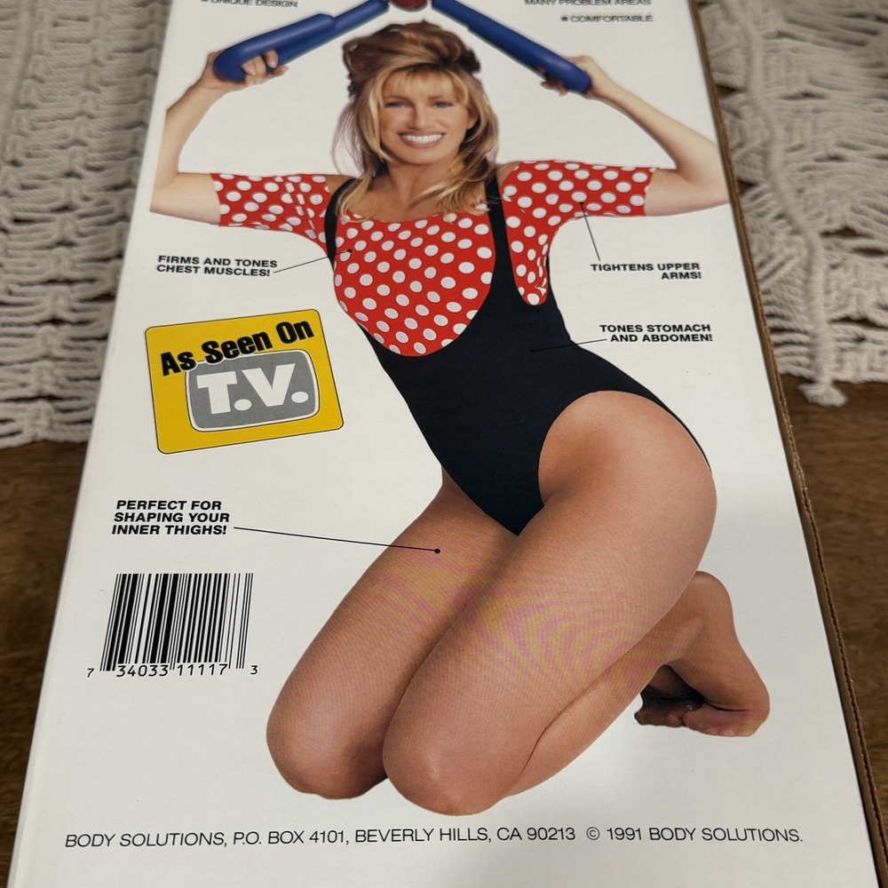 VTG 1991 The Original Thigh Master Leg Arm Exerciser Suzanne Somers Original Box - Picture 2 of 8